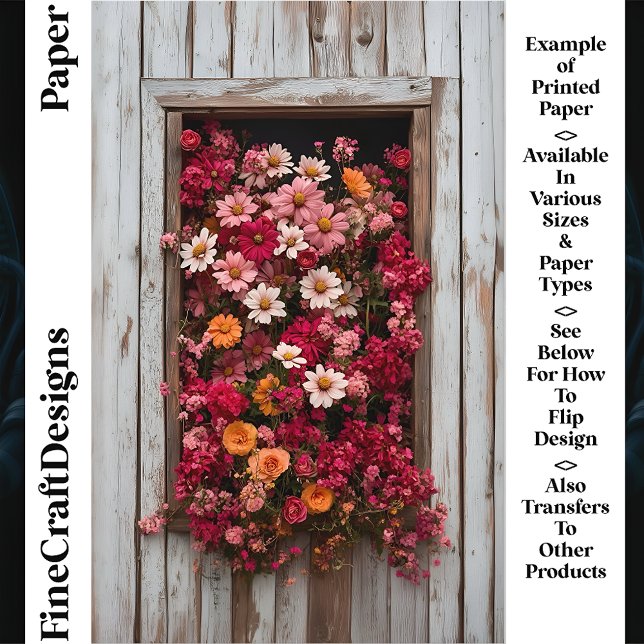 Lámina Ventana De Madera De Edad Con Flores Llave De Lámi (Subido por el creador)