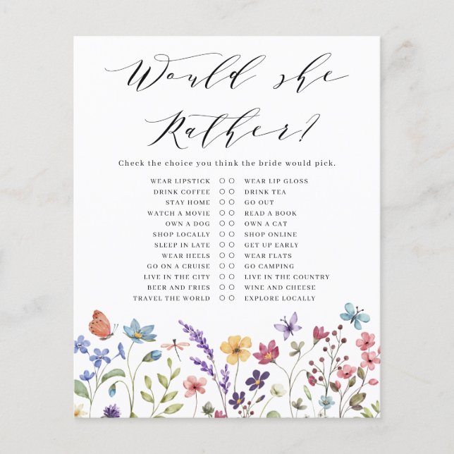 Lámina Verano de primavera floral preferiría ducha de nov (Anverso)