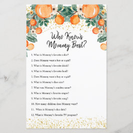 Lámina Verano naranja de Citrus que conoce a mamá mejor j