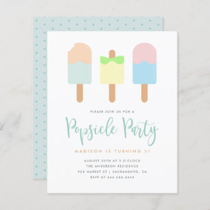Lámina Verano Presupuestario Pastel Popsicle Fiesta Niños