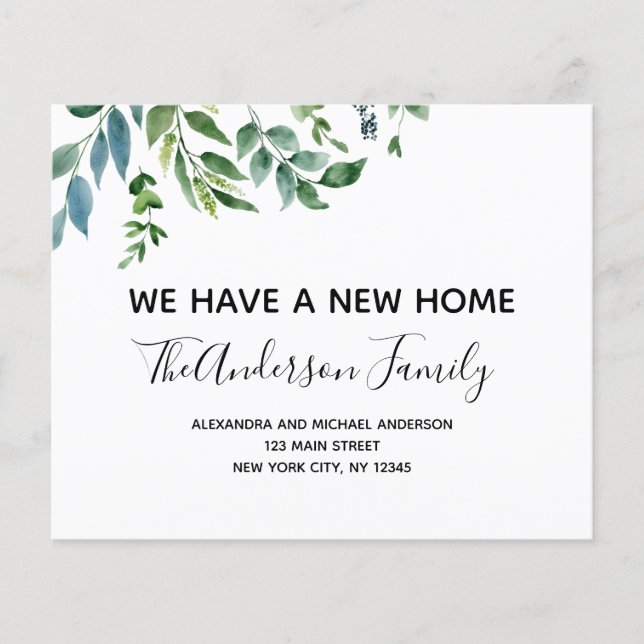 Lámina Verdor de primavera de Invitación móvil de presupu (Anverso)