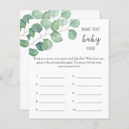 Lámina Verdor - Nombrar el juego de ducha de bebé FOOD