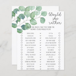 Lámina Verdor - Prefiere un juego de Baby Shower