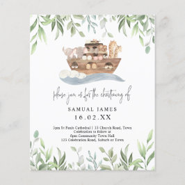 Lámina Verdor presupuestal Noahs Ark Christening