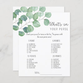 Lámina Verdor - ¿Qué hay en tu bolso?