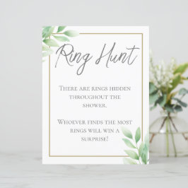 Lámina Verdor Rústico Jugar de Caza de Ring Shower Bridal