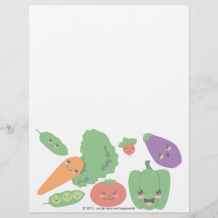 Lámina Verduras felices