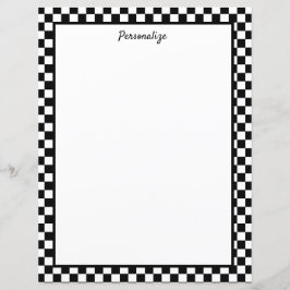 Lámina Verificador blanco y negro clásico profesional