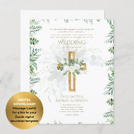 Lámina Verso de la biblia cristiana Boda verde de rosas b