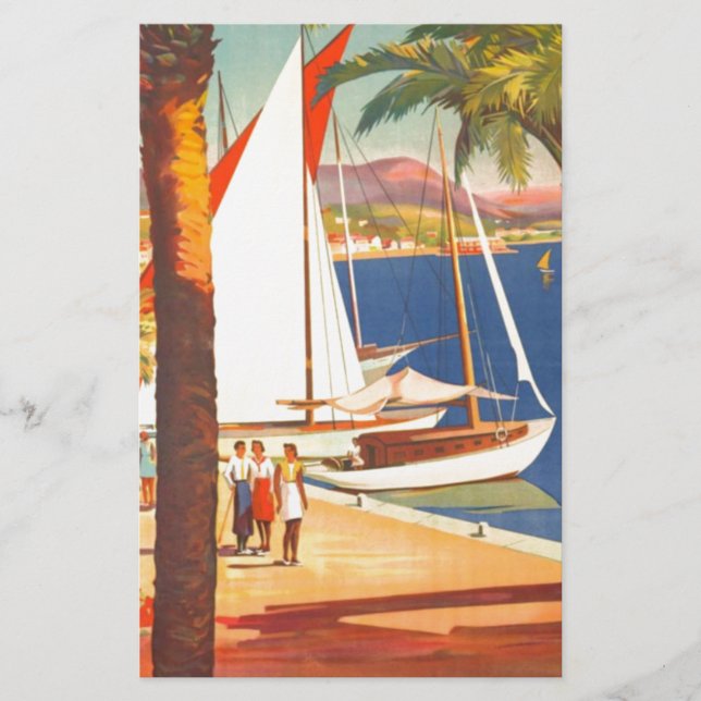 Lámina Viaje francés en la Costa Azul (Anverso)