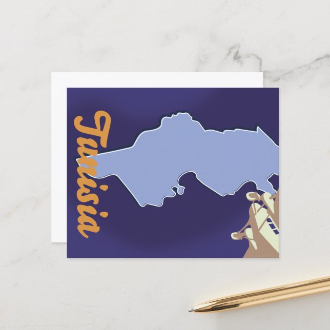 Lámina Viaje impreso en Túnez (Anverso/Reverso In Situ)