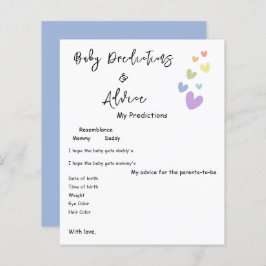 Lámina Viajero de juego de Baby Shower de Corazones Cutas