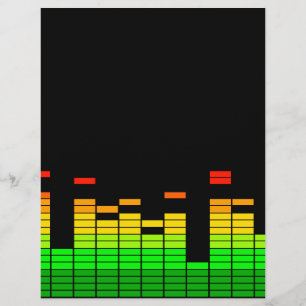 Lámina Vibes ecualizer del ritmo de la decoración de DJ M