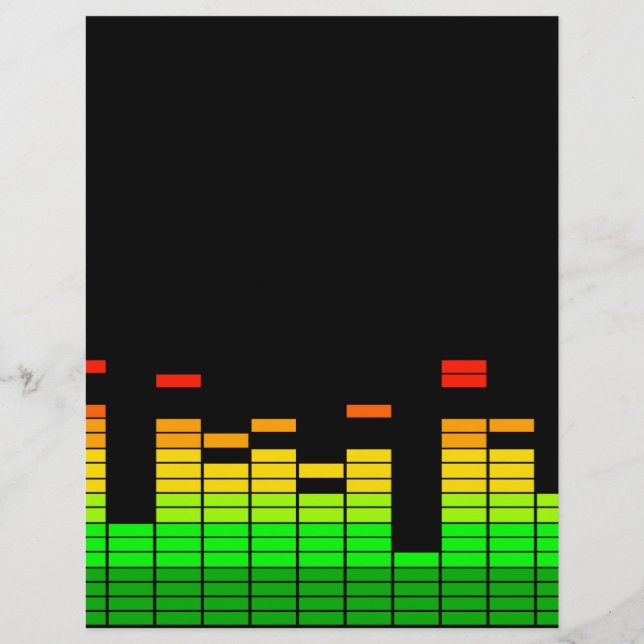 Lámina Vibes ecualizer del ritmo de la decoración de DJ M (Anverso)