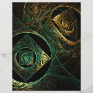 Lámina Vibraciones mágicas Abstract Art Letterhead