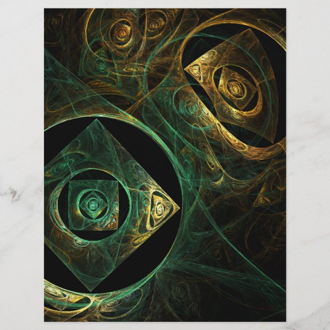 Lámina Vibraciones mágicas Abstract Art Letterhead (Anverso)