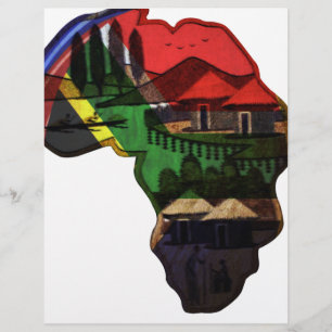 Lámina Vibrante mosaico de África: Patrón de arte decorat