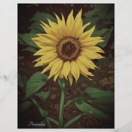 Lámina Vibrante papel amarillo SunFlower Green Scrapbook