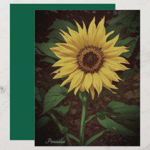 Lámina Vibrante papel amarillo SunFlower Green Scrapbook