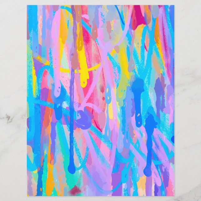 Lámina Vibrante papel de cuadernillo en cascada (Anverso)