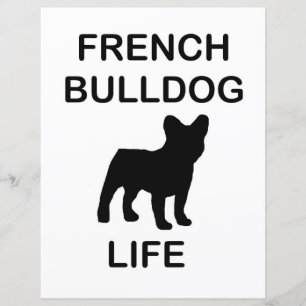 Lámina vida de bulldog francés