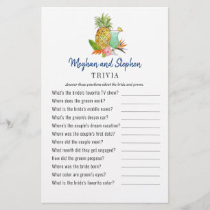Lámina Videojuegos de Tropical Couple's Shower Trivia