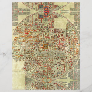 Lámina Vieja Europa cartografía cartográfica antigua geog