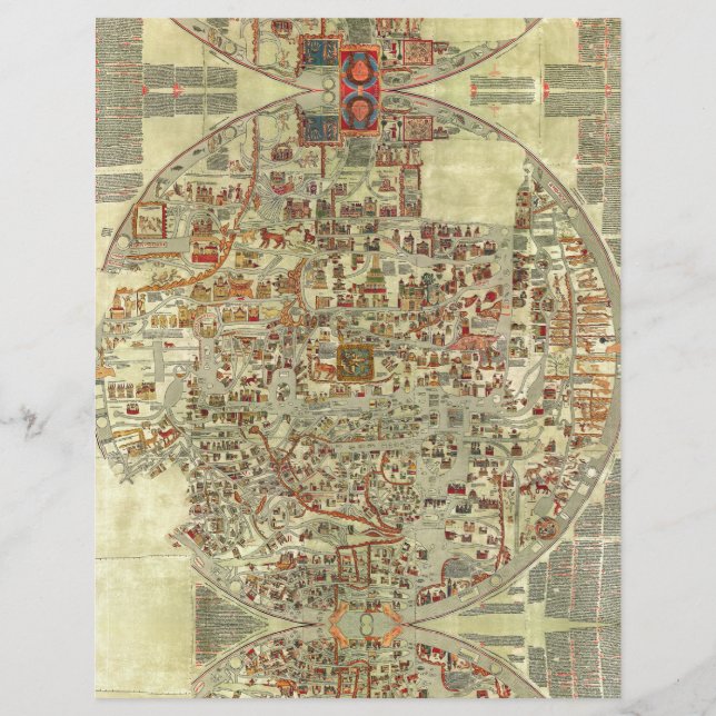 Lámina Vieja Europa cartografía cartográfica antigua geog (Anverso)