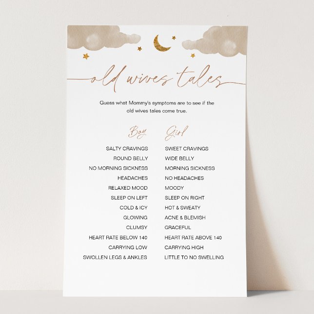 Lámina Viejas esposas cuentan el juego de Baby Shower Twi (Subido por el creador)