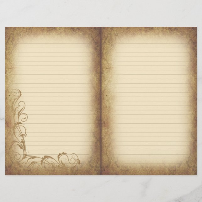 Lámina Viejo diario floreciente (Anverso)