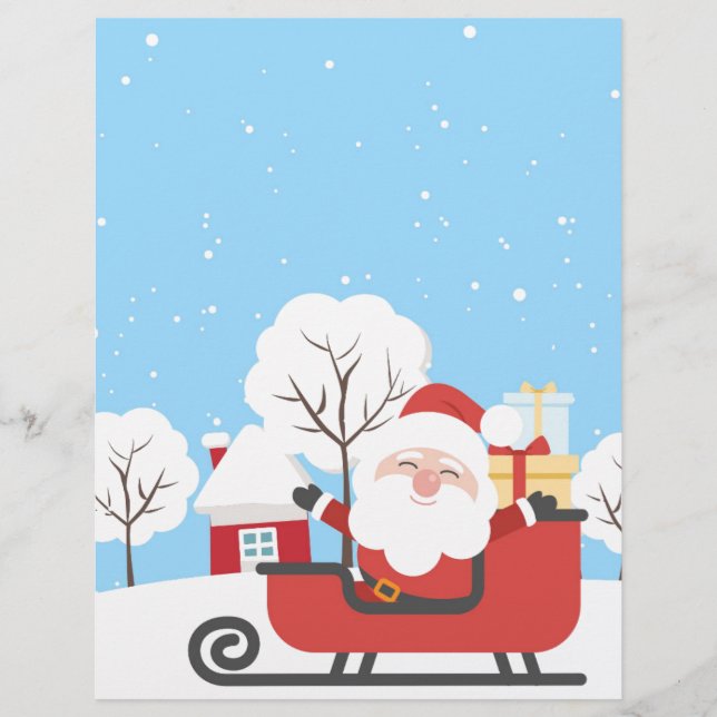 Lámina Viene Santa Claus (Anverso)