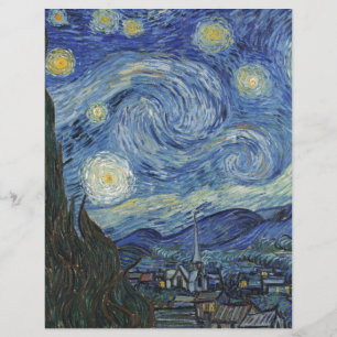 Lámina Vincent van Gogh   Noche estrellada, junio de 1889