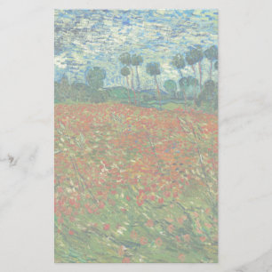 Lámina Vincent Van Gogh Poppy Field Floral Vintage Art