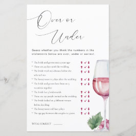 Lámina Vino antes de la partida de duchas de novias Vows