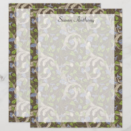 Lámina Vinos victorianos de marfil con papel