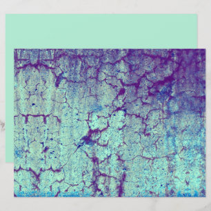Lámina Vintage Antiguo Purple Verde azulada Textura Grung