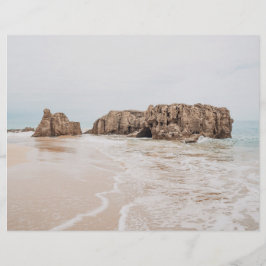 Lámina Vintage beach aesthetic scrapbook paper