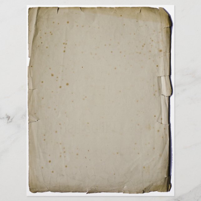 Lámina Vintage Blank Book leau Letterhead (Anverso)