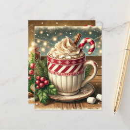 Lámina Vintage Christmas Festix Hot Chocolate Scrapbook