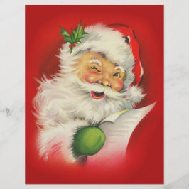 Lámina Vintage Christmas Santa Claus