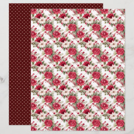 Lámina Vintage Christmas Scrapbook Paper