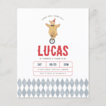 Vintage Circus Bear Boy Birthday Party Budget