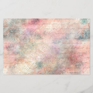 Lámina Vintage Compass Ephemera Decoupage Scrapbook