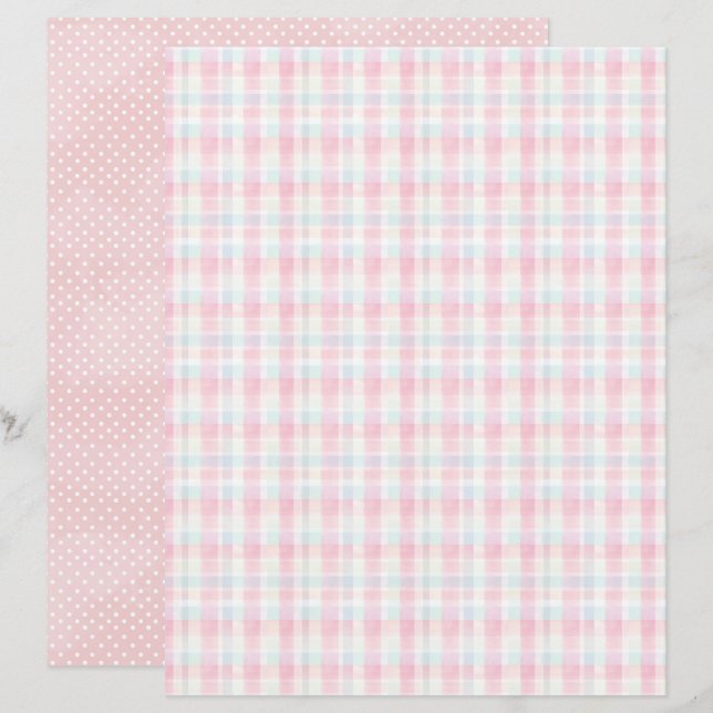 Lámina Vintage Easter Background Scrapbook Paper (Anverso / Reverso)