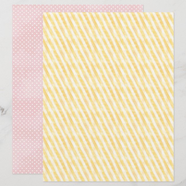 Lámina Vintage Easter Background Scrapbook Paper (Anverso / Reverso)