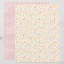 Lámina Vintage Easter Eggs Scrapbook Paper