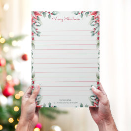 Lámina Vintage Elegant Foliage Greenery Navidad