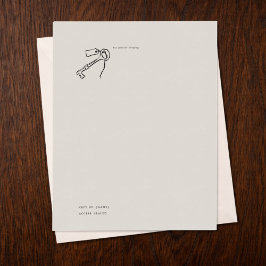 Lámina Vintage Epistolary Personal Correspondence Letter