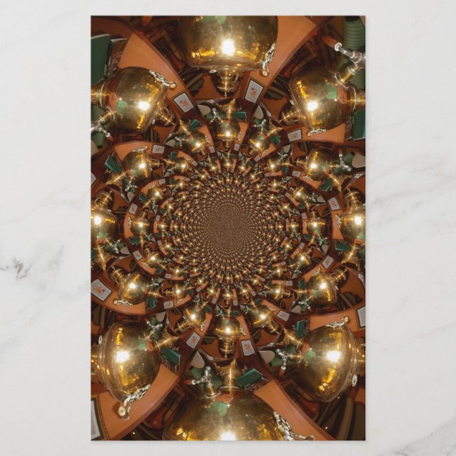 Lámina Vintage Golden Tea Pot Wall Art & Print (Anverso)