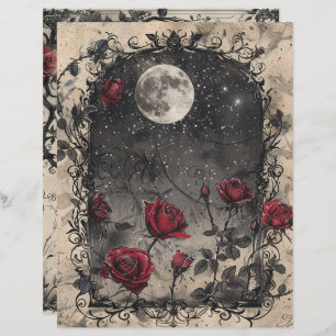 Lámina Vintage Gothic Junk Journal